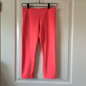 Lululemon‎ Leggings Cropped Low Rise Double Lined Coral Size 6